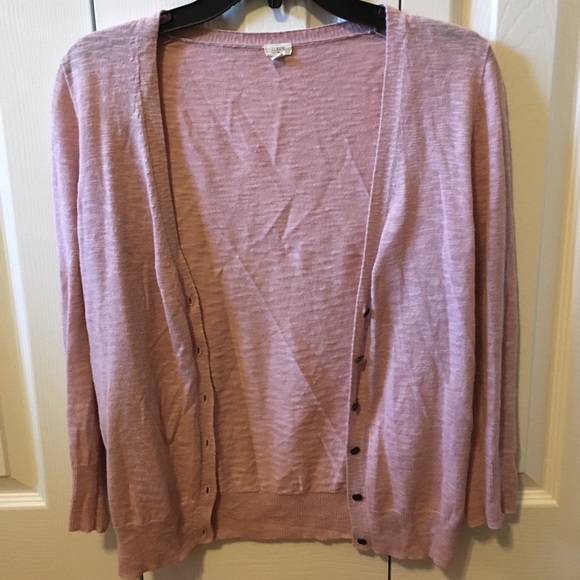 Mauve/pink button down cardigan - Picture 1 of 2